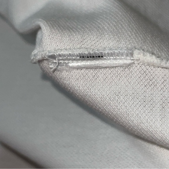 Lacoste Motion Regular Fit Size 4 Medium Reflective Logo Print Pique Polo Cream - Picture 9 of 9